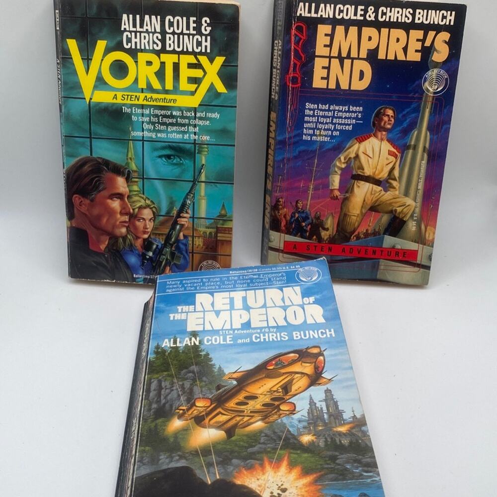 Allan Cole & Chris Bunch VTG PB Bundle - Vortex Empire's End Return Emperor 90s